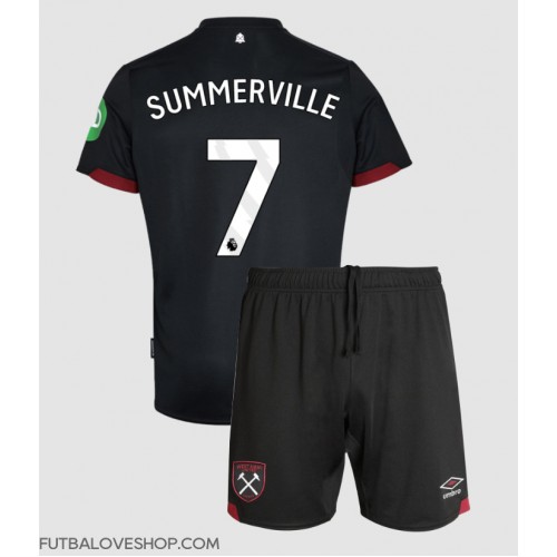 Dres West Ham United Crysencio Summerville #7 Preč pre deti 2024-25 Krátky Rukáv (+ trenírky)